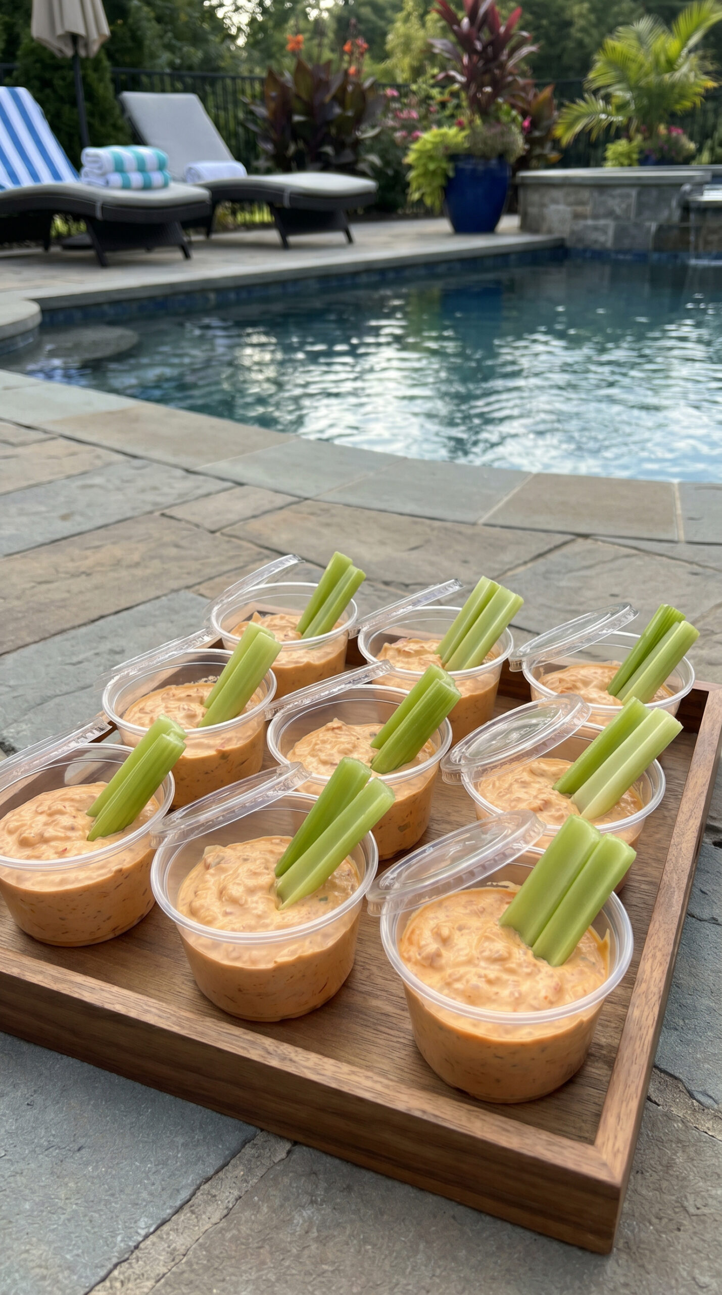 Buffalo Chicken Dip Cups
