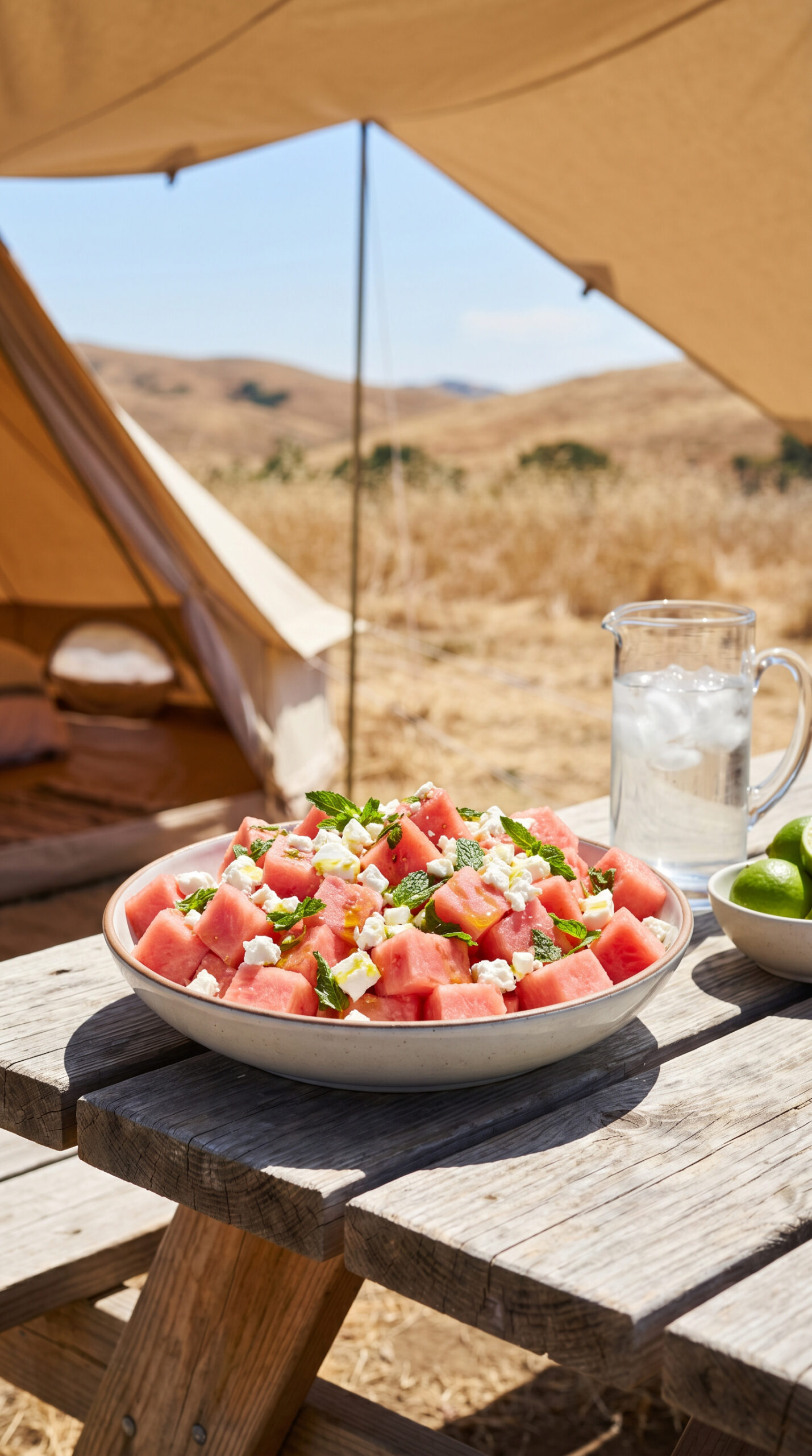 Watermelon Feta Mint Salad