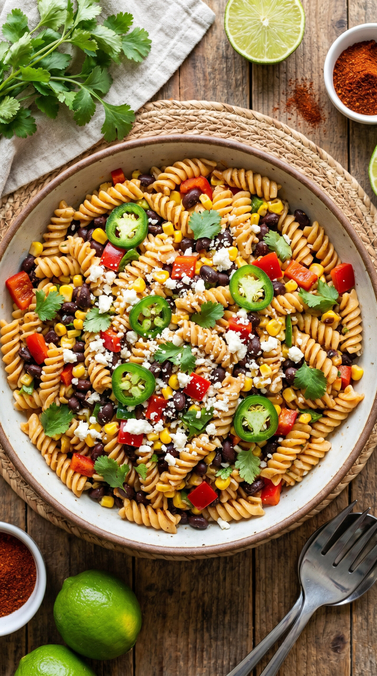 Southwest Black Bean Pasta Salad