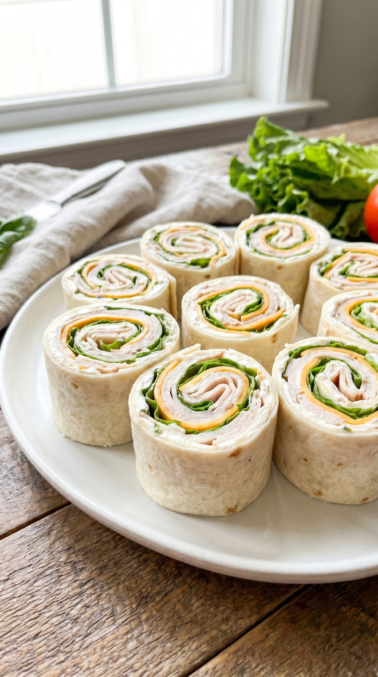 Turkey and Cheese Pinwheels