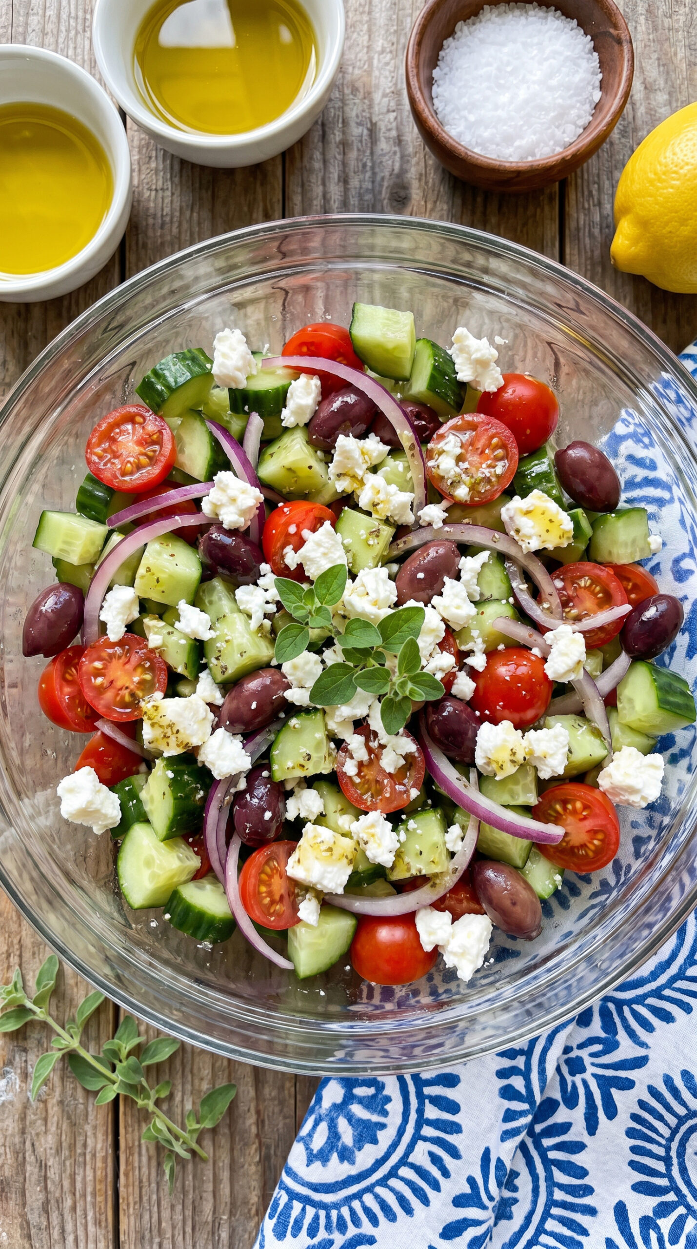 Greek Cucumber Feta Salad