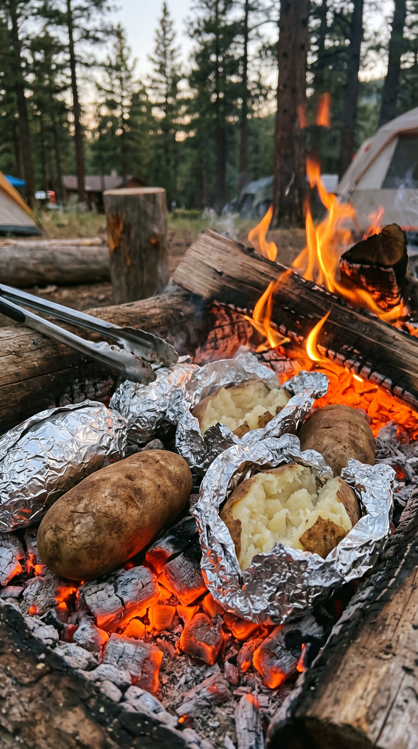 Campfire Baked Potatoes