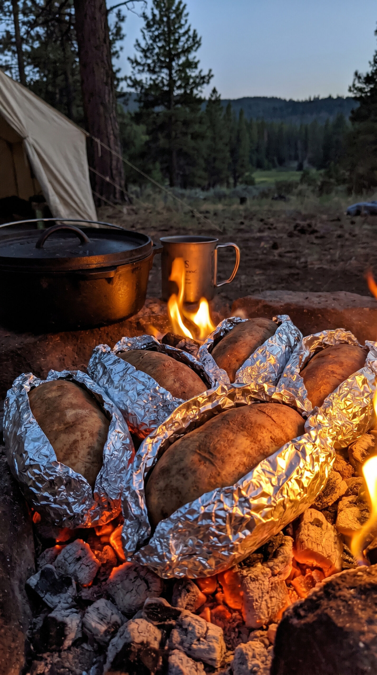 Campfire Baked Potatoes