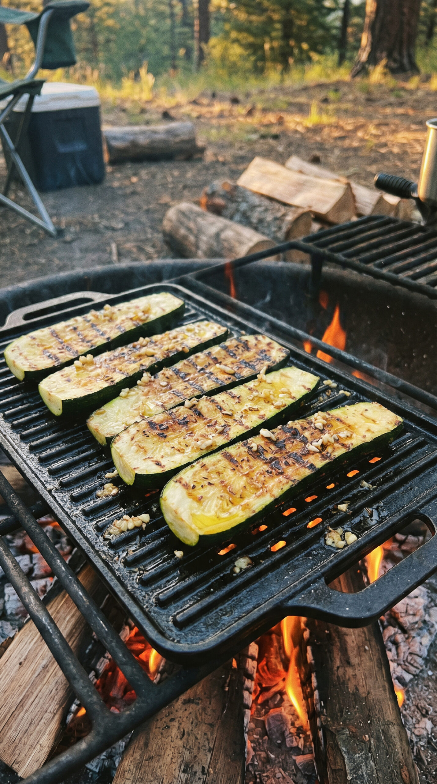 Campfire Grilled Zucchini