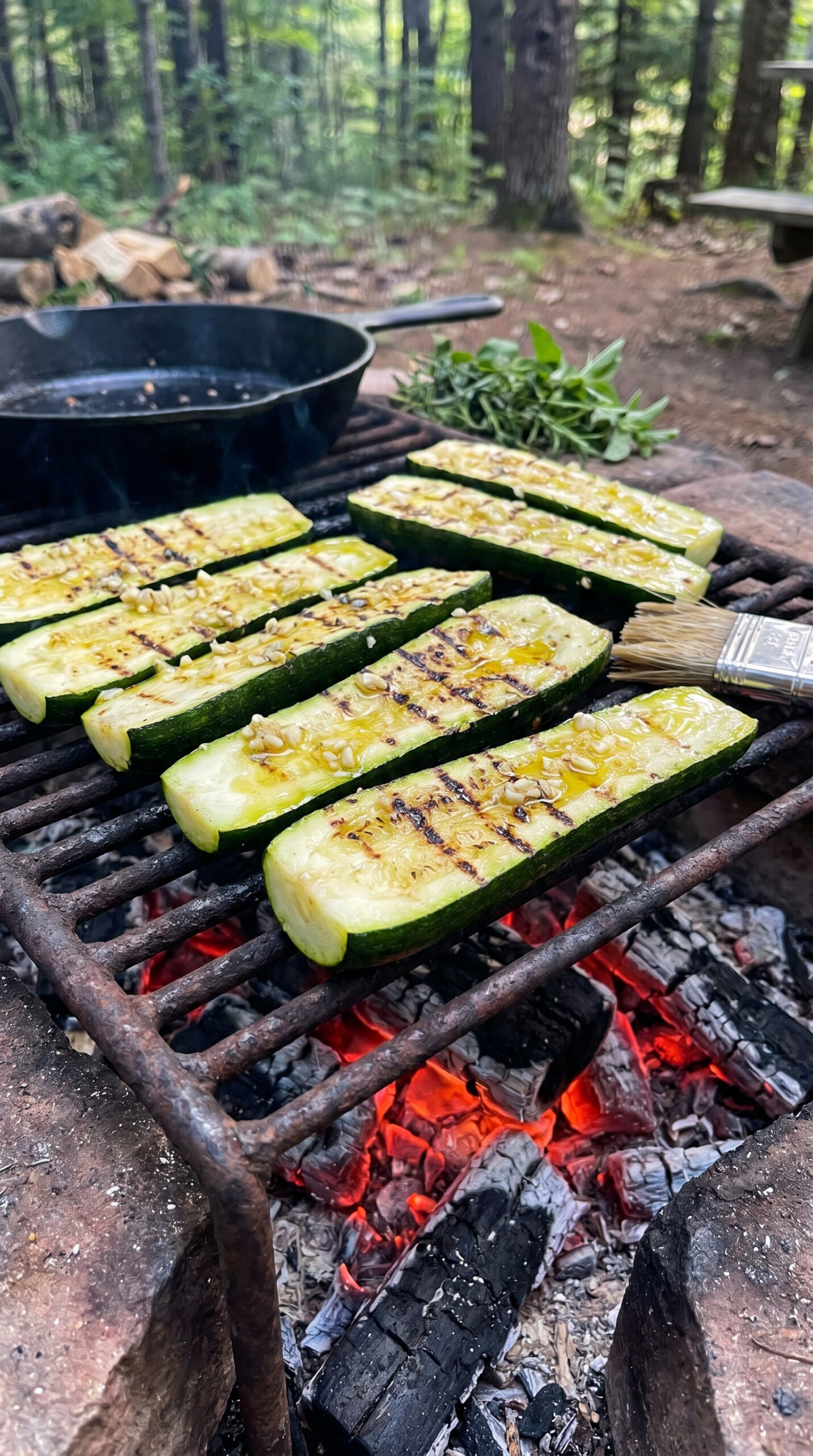 Campfire Grilled Zucchini