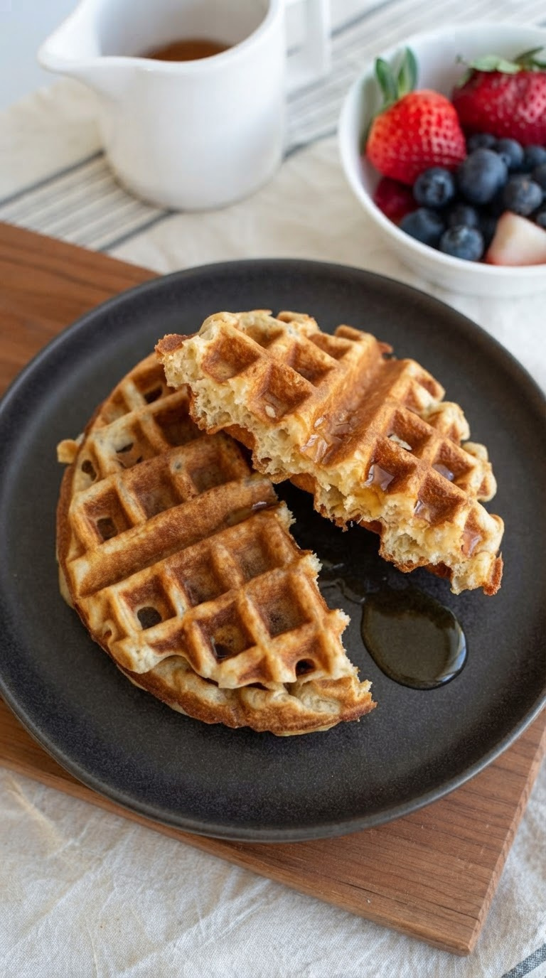 Crispy Same Day Sourdough Discard Waffles