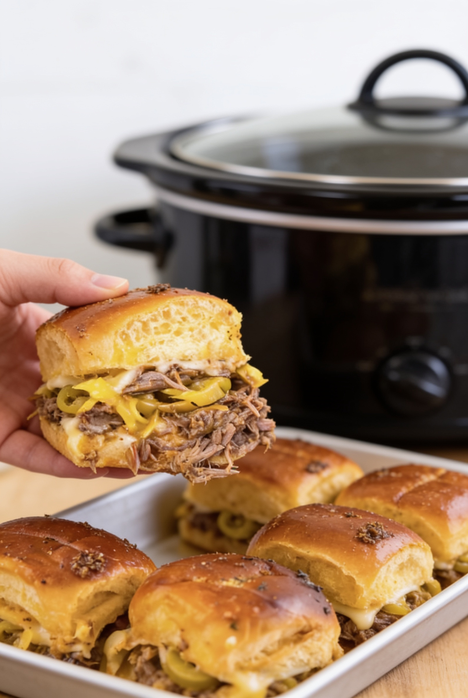 Crockpot Mississippi Pot Roast Sliders