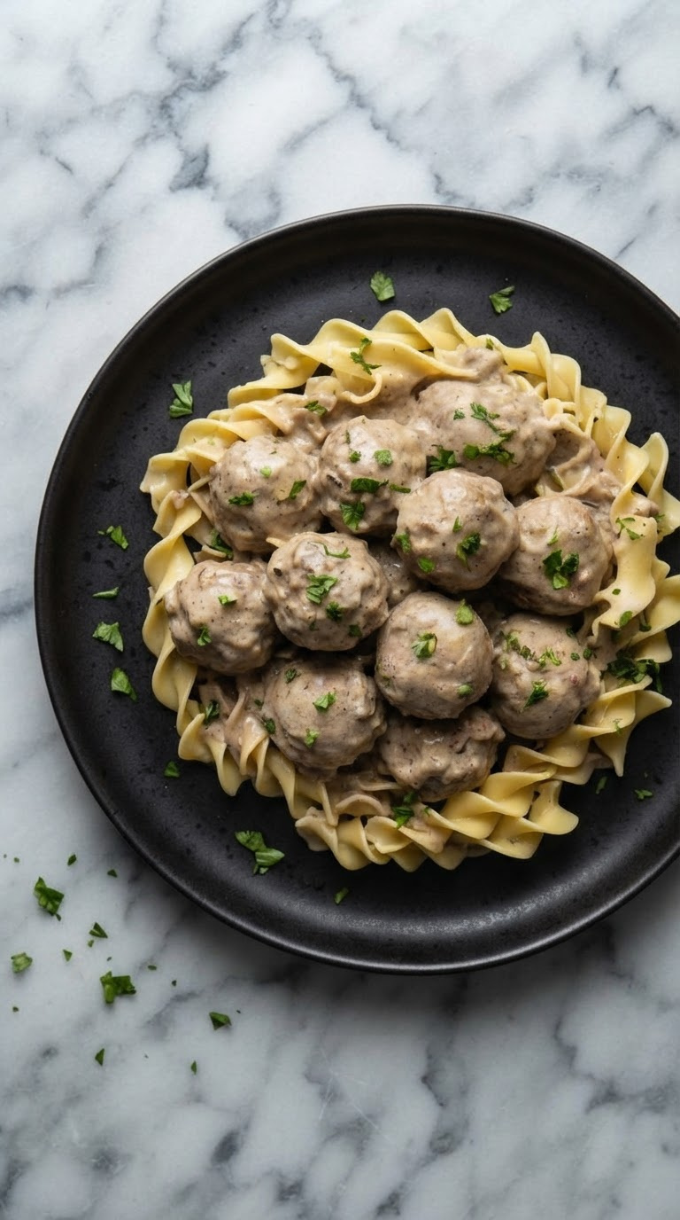 Crockpot Swedish Meatballs with Frozen Meatballs