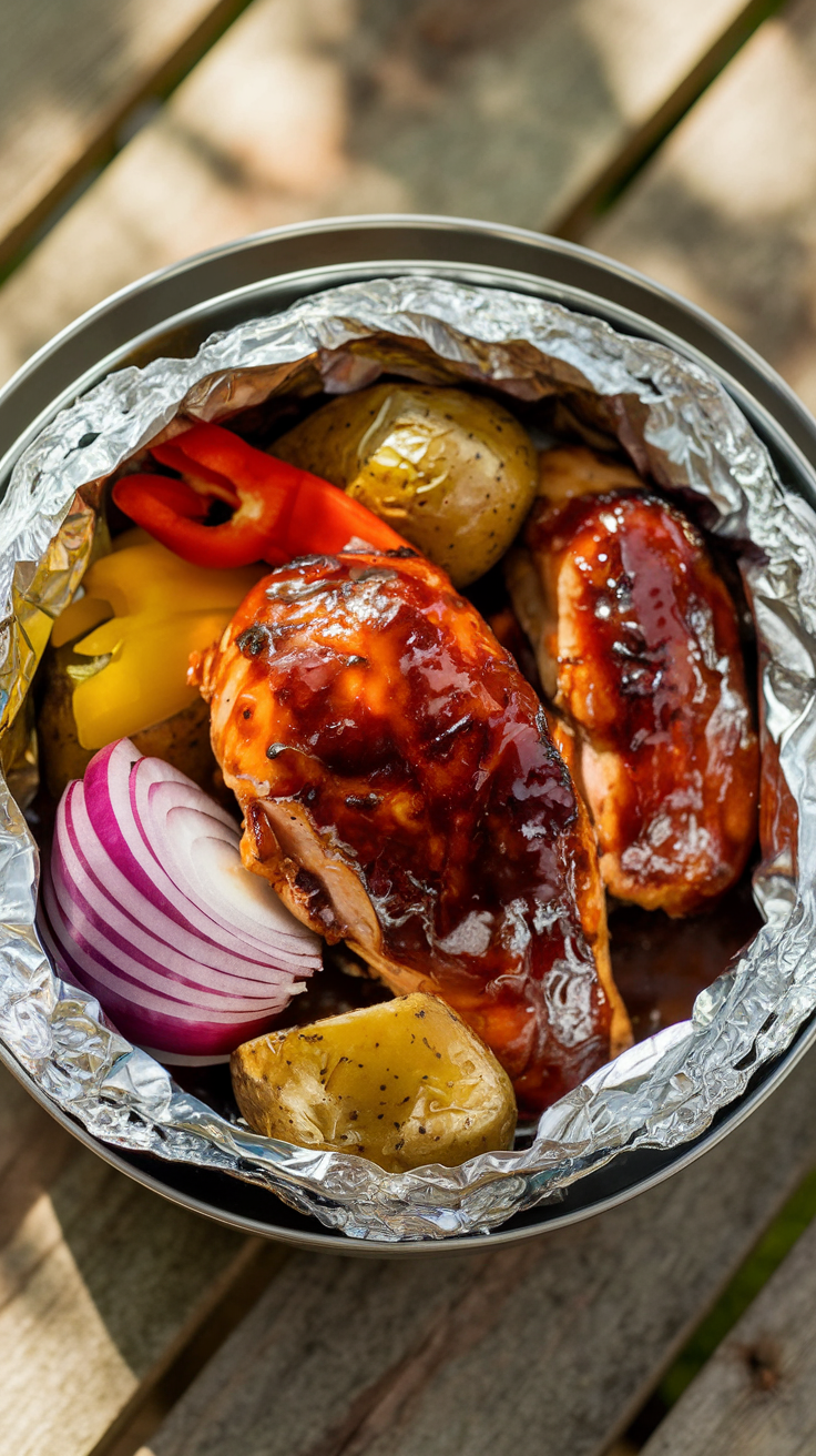 BBQ Chicken Foil Packs