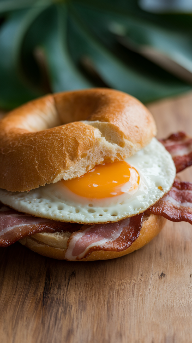 Bacon & Egg Bagels