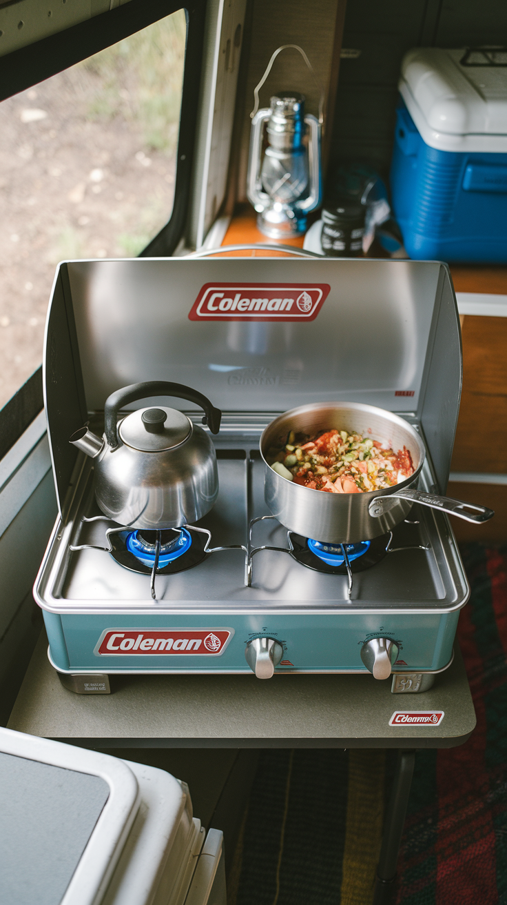 Bring a Camp Stove with Wind Block