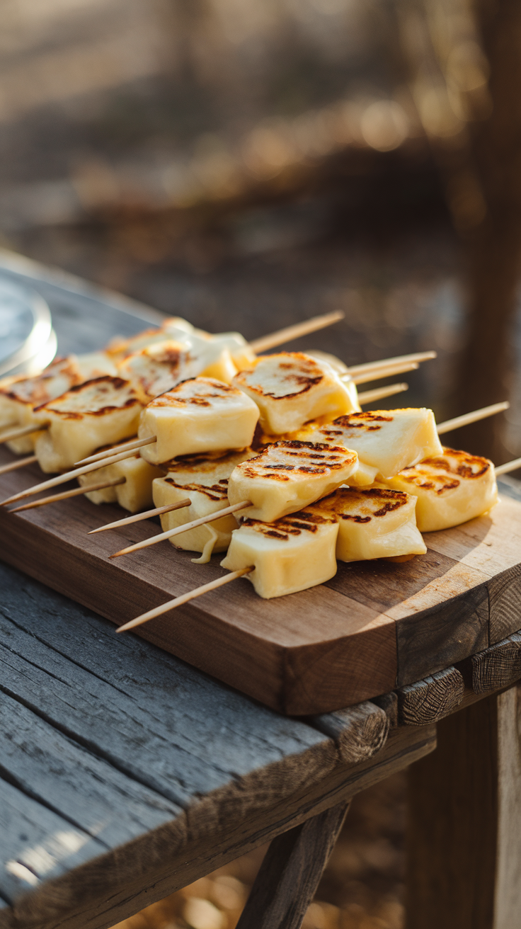 Campfire Grilled Cheese Skewers