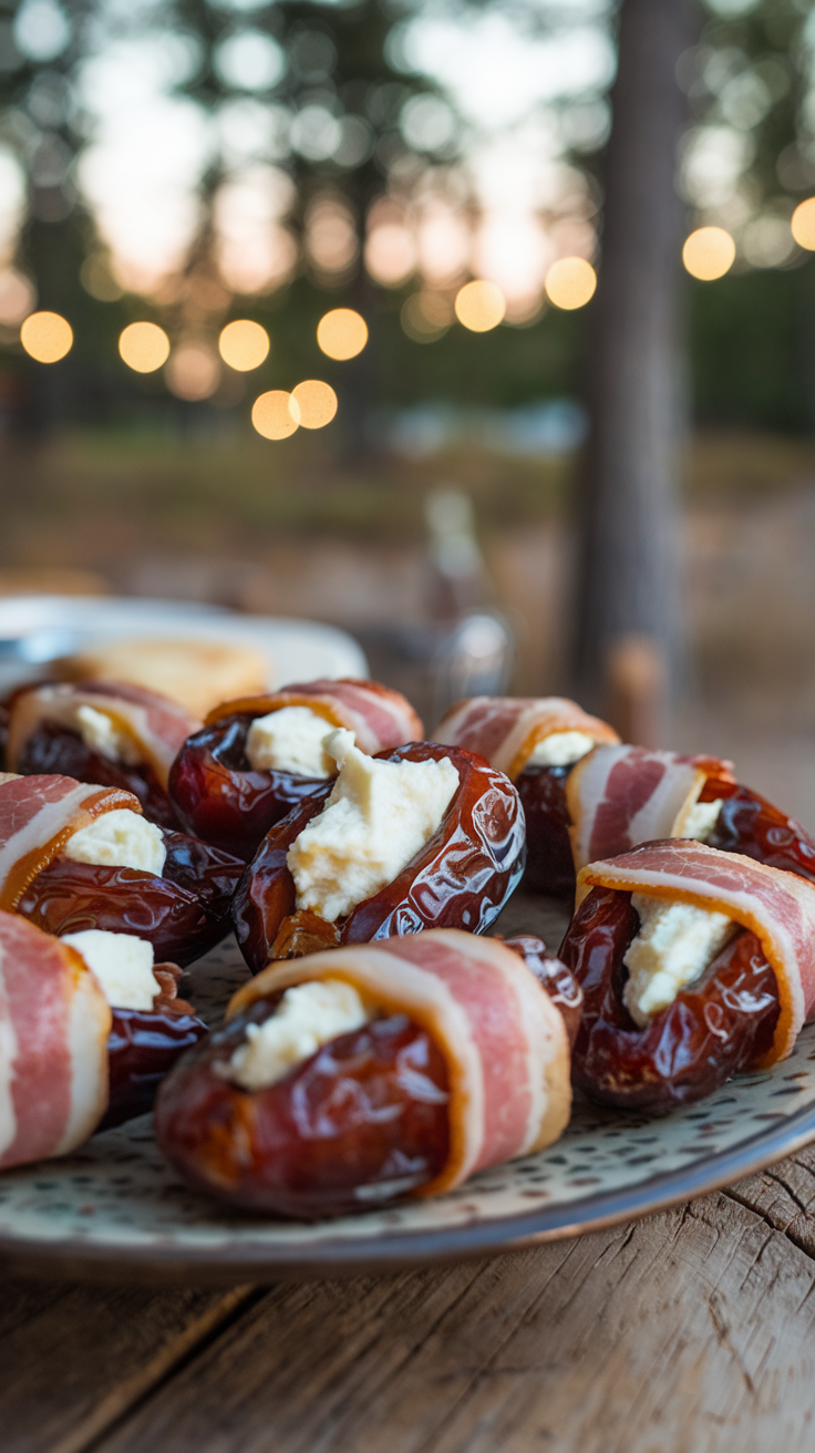 Campfire Stuffed Dates