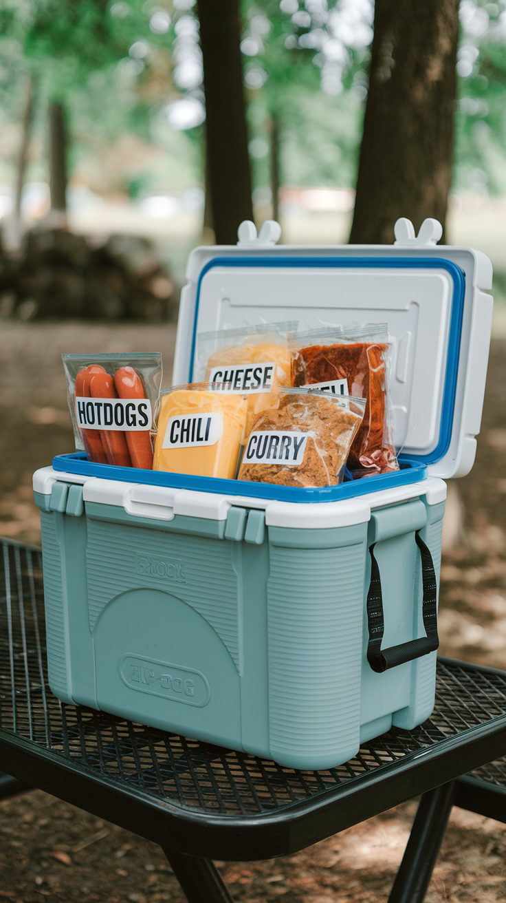 Camping Cooler Labels