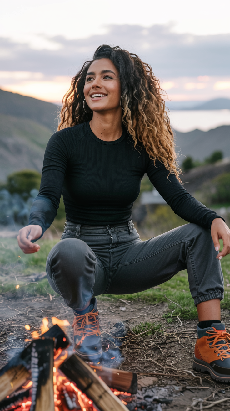 Cargo Pants and Thermal Bodysuit