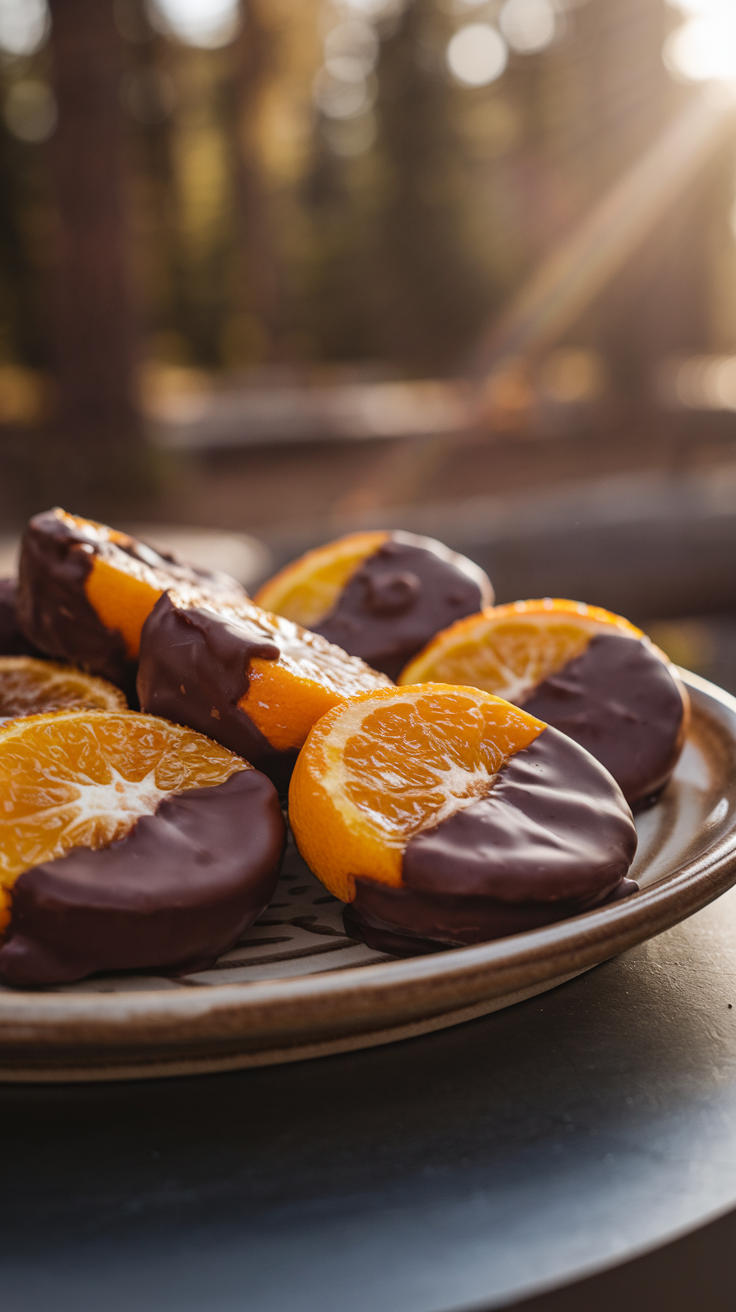 Chocolate-Dipped Campfire Oranges
