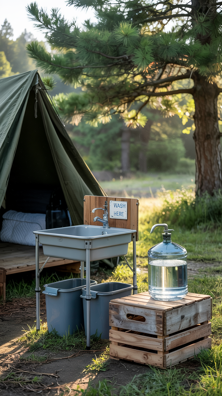 DIY Camp Sink