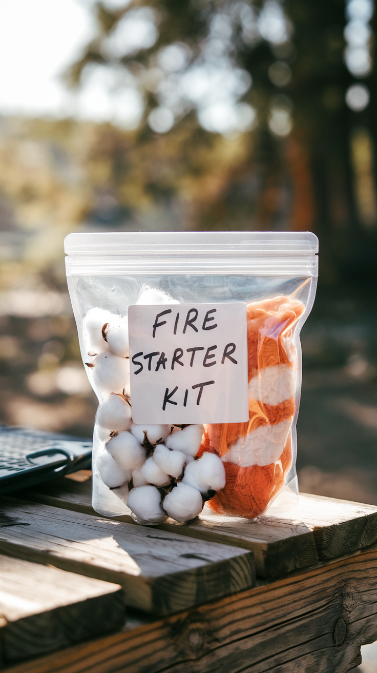 Dryer Lint Fire Starter