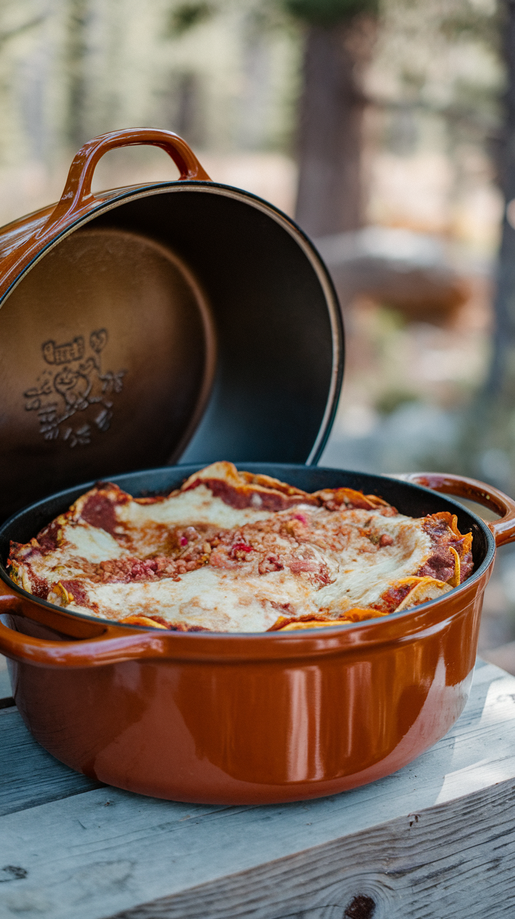 Dutch Oven Lasagna