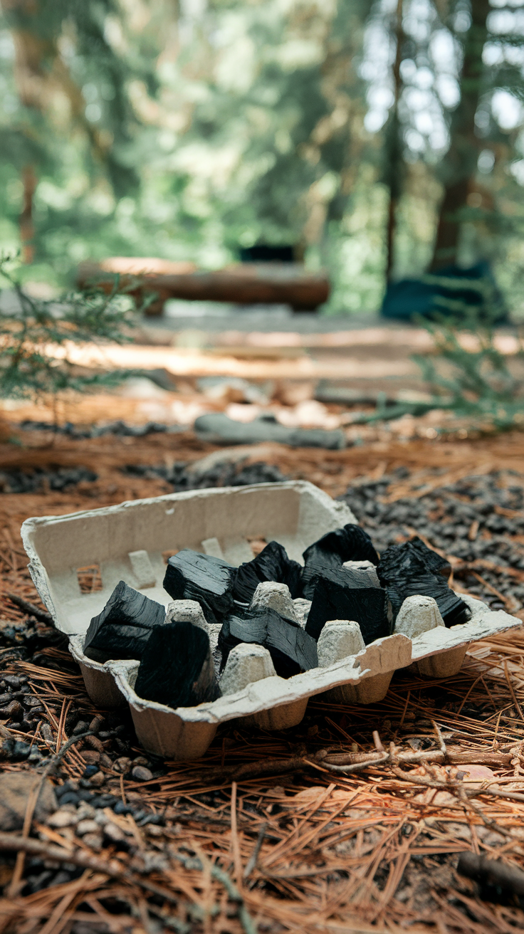 Egg Carton Charcoal Starter