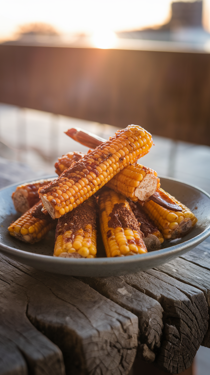Fire-Roasted Gochujang Corn Ribs