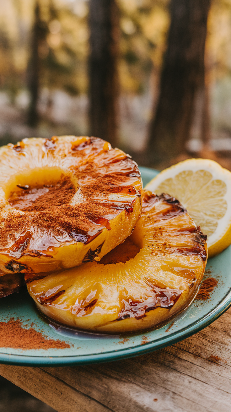 Grilled Pineapple with Cinnamon Sugar
