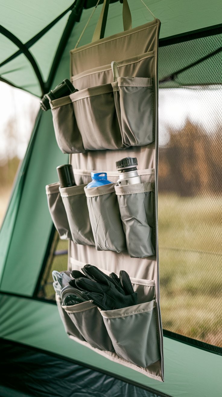 Hanging Camping Gear Organizer