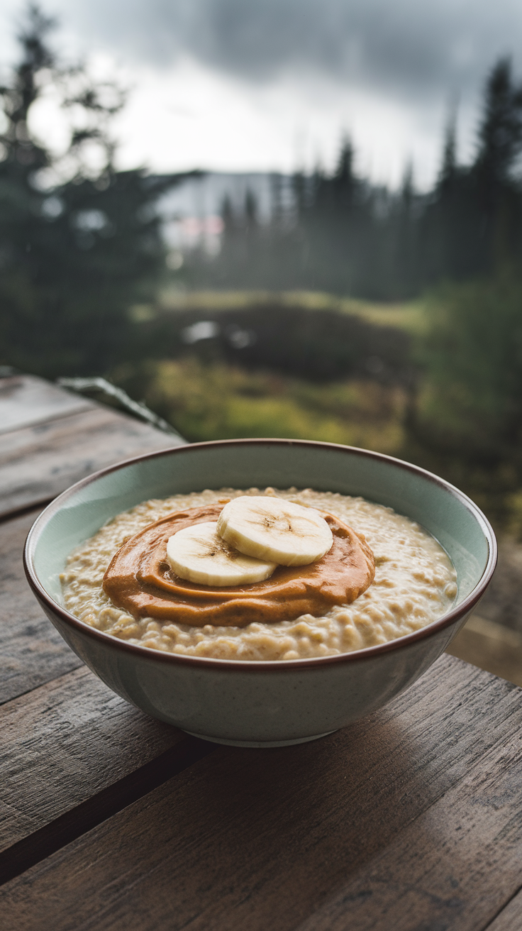 Instant Oats Peanut Butter Banana