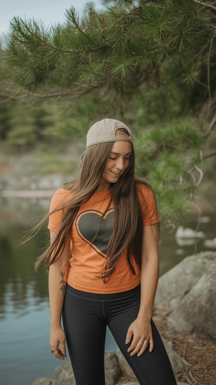 Leggings and Graphic Tee