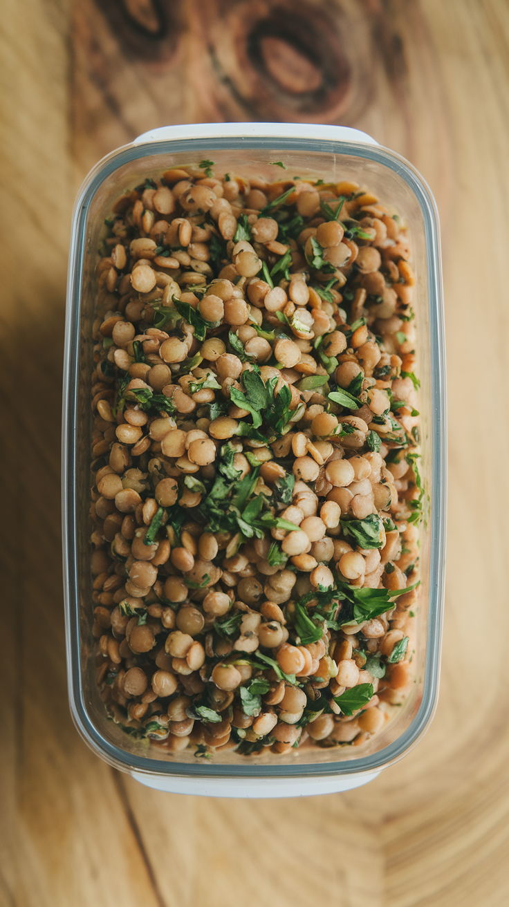 Lentil Salad with Lemon & Herbs