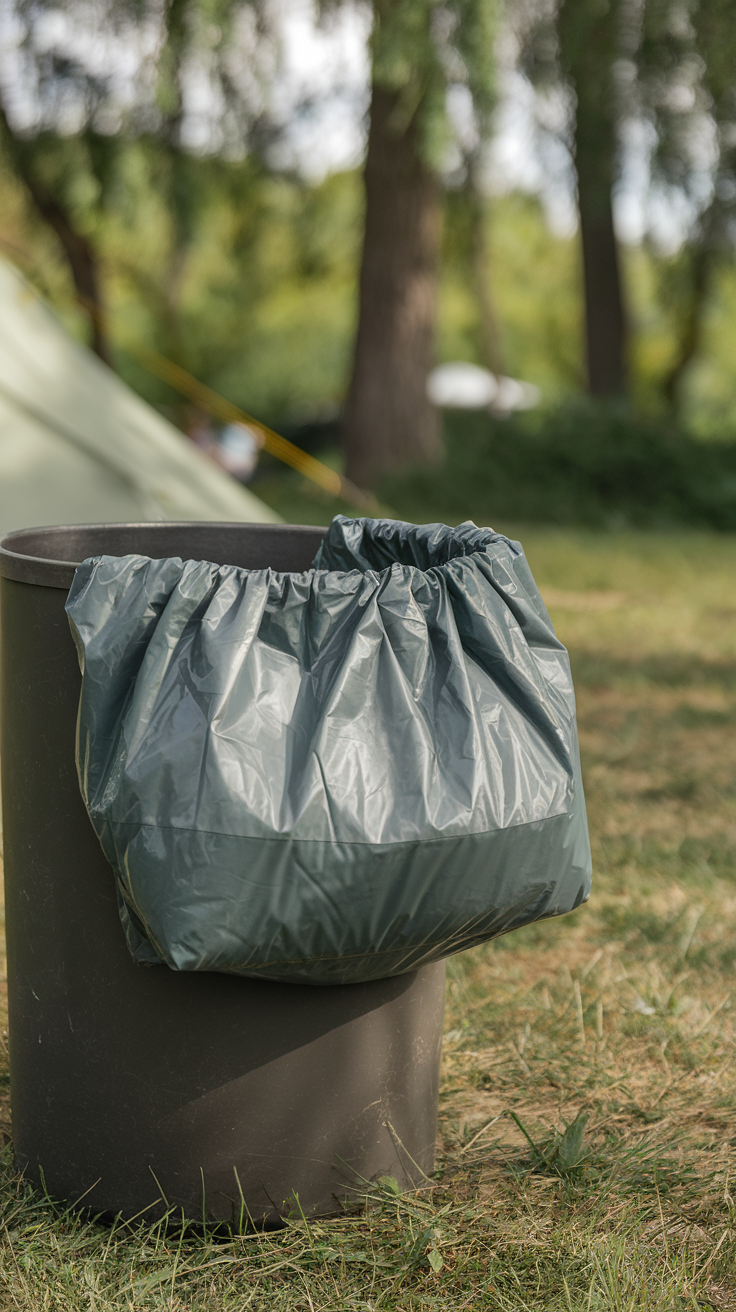 Lined Camping Bin