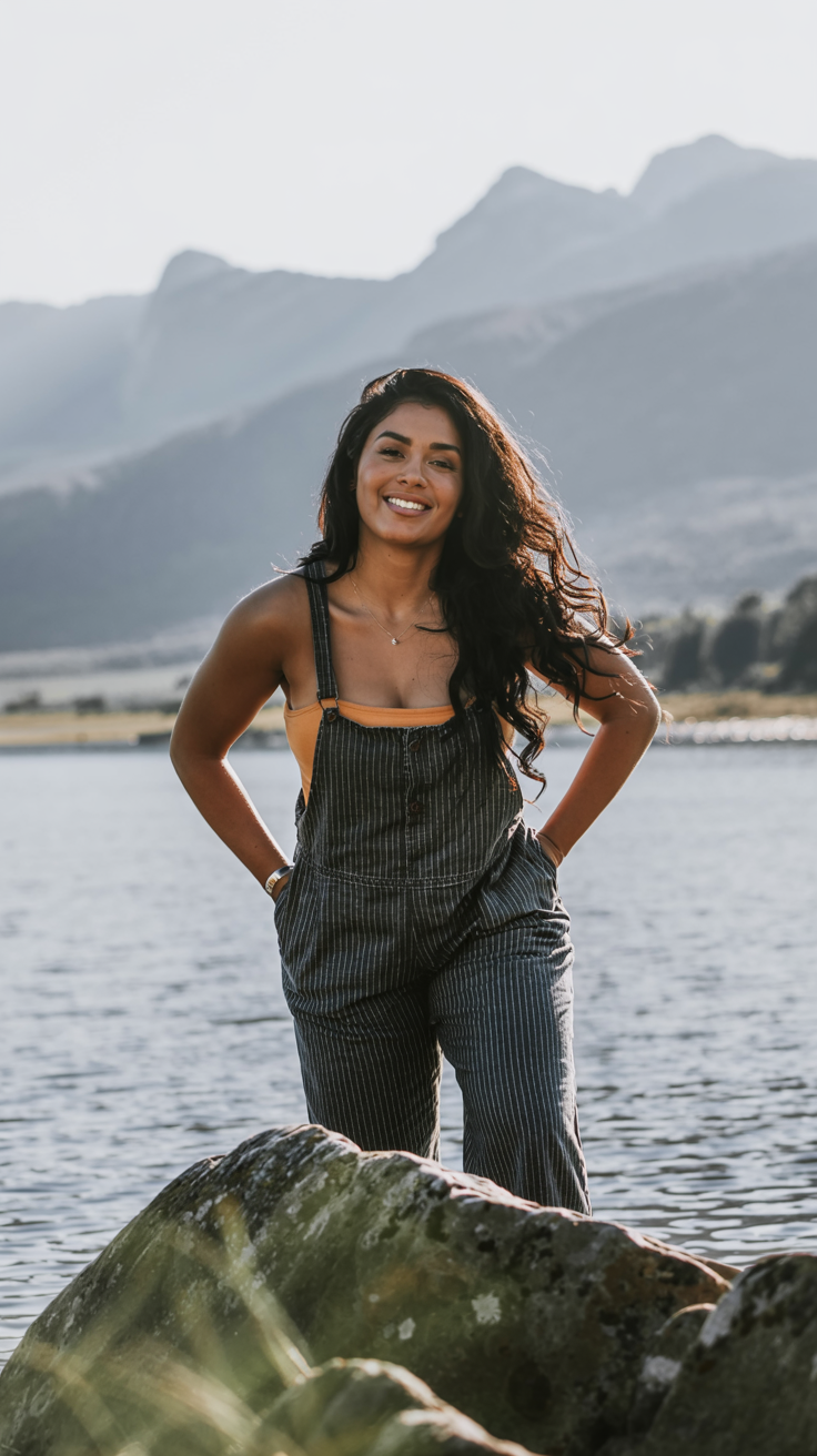 Overalls and Bandeau