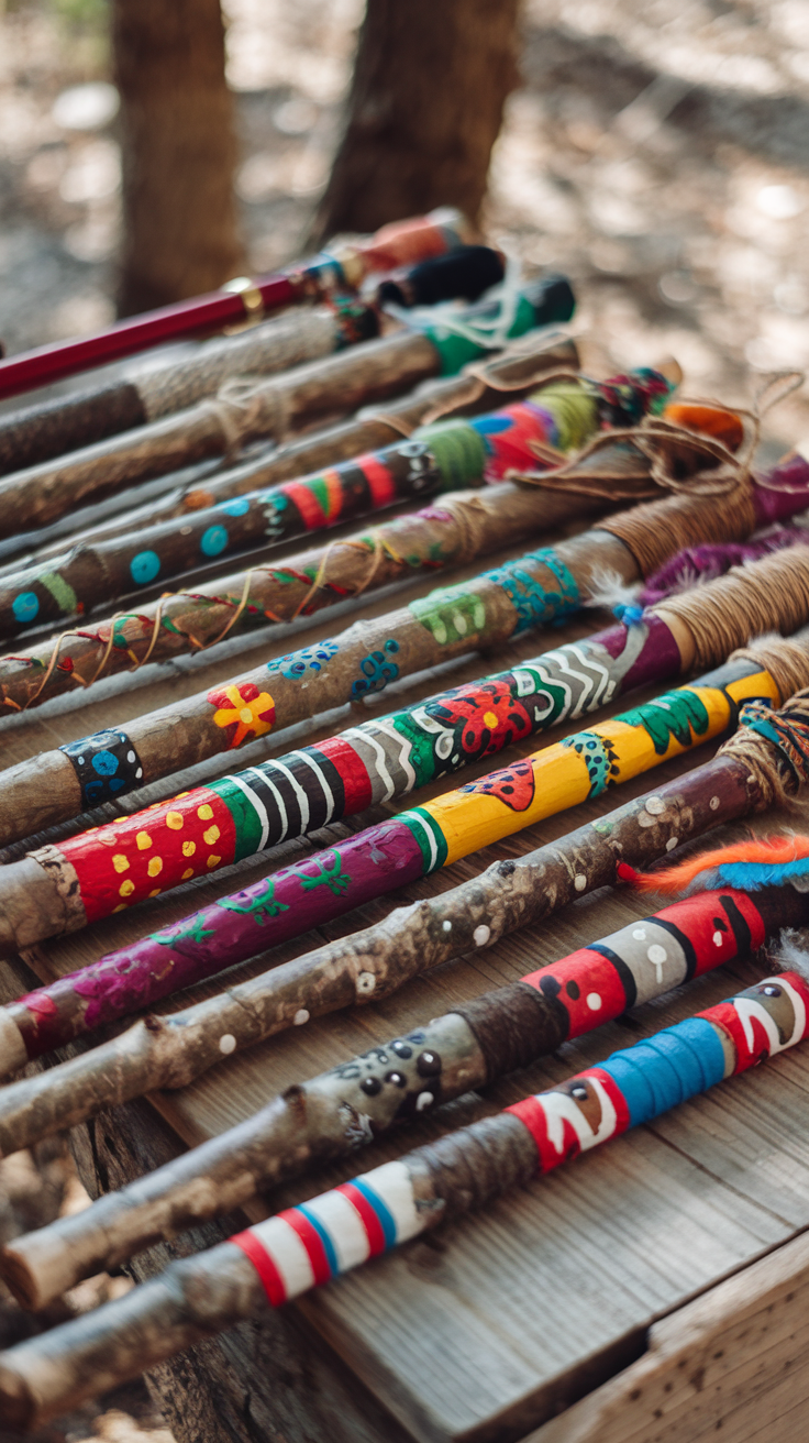 Painted Walking Sticks