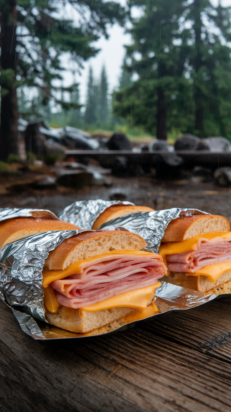 Toasty Ham and Cheese Melts