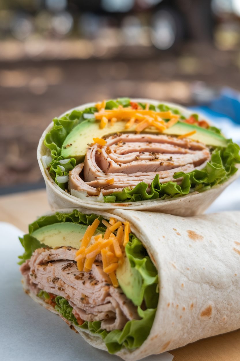 Turkey and Avocado Wraps
